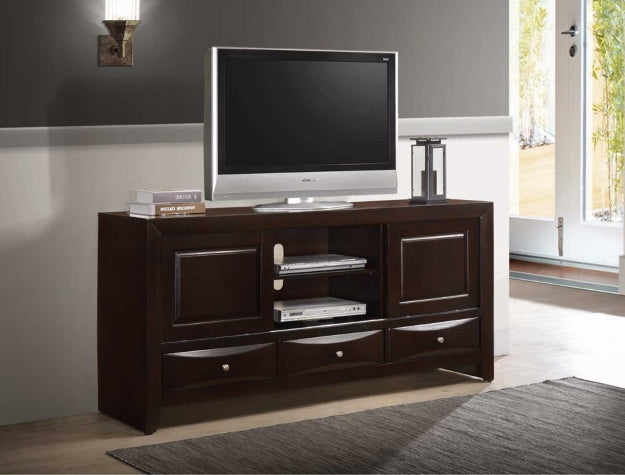 EMILY TV STAND DARK CHERRY Smyrna Furniture Outlet