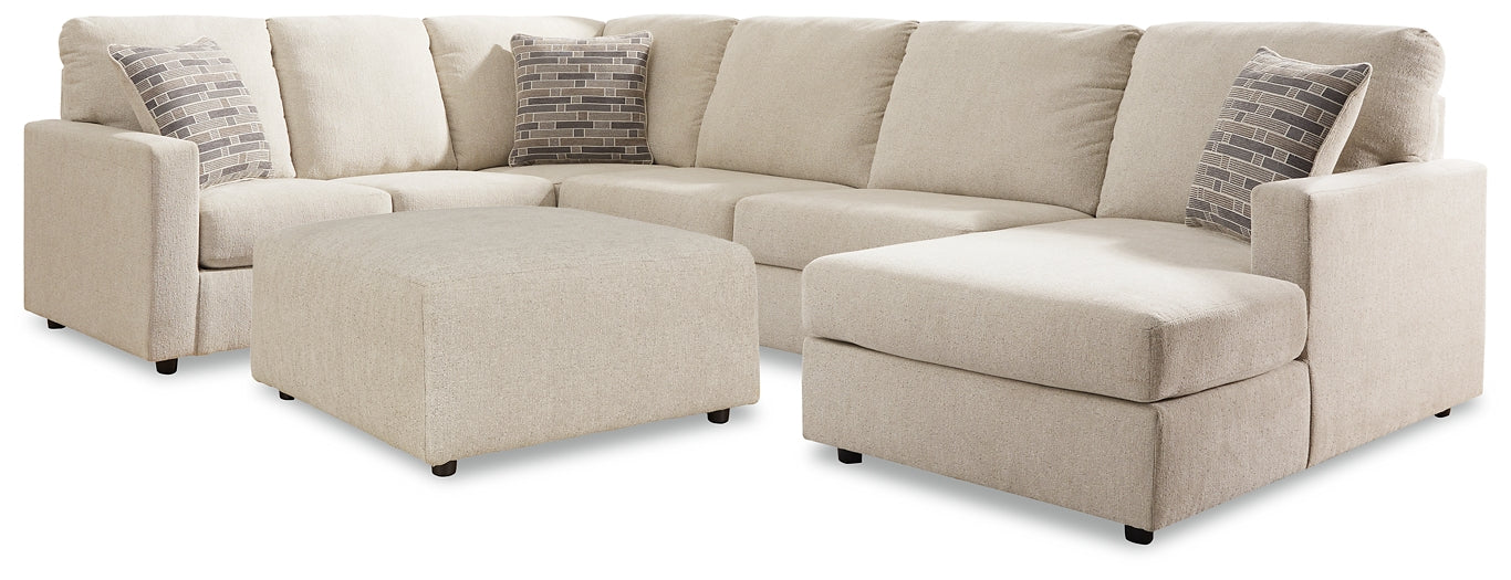 Edenfield 3-Piece Sectional with Ottoman Smyrna Furniture Outlet