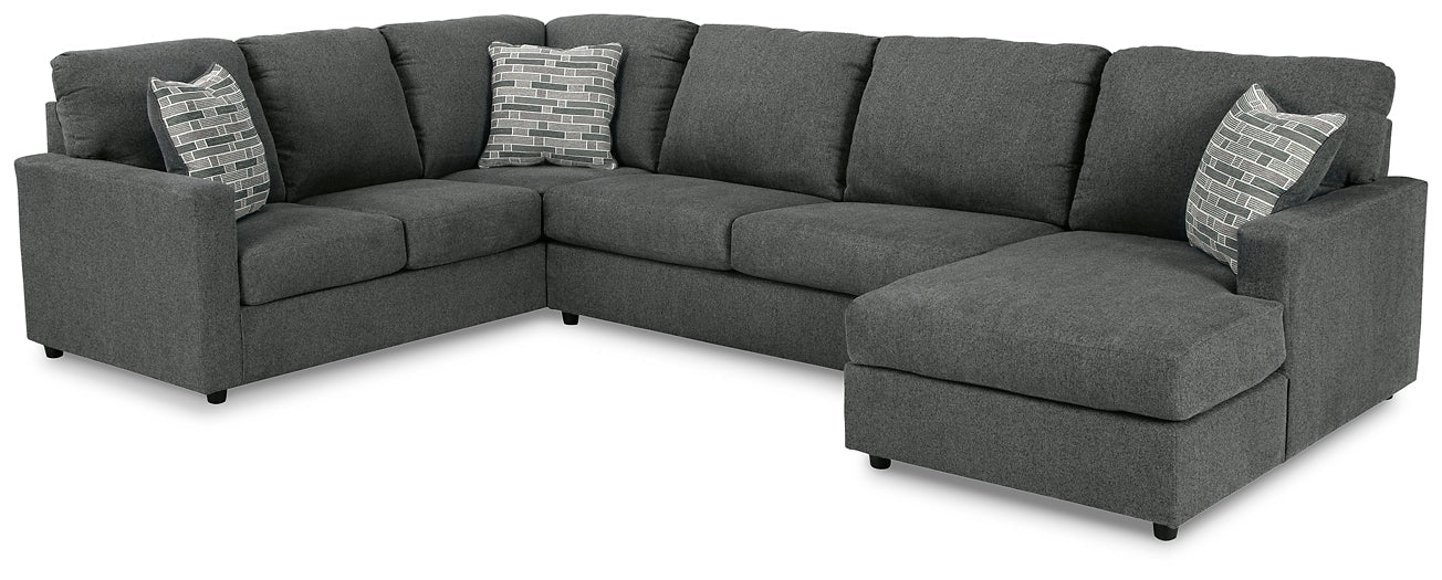 Edenfield 3-Piece Sectional with Ottoman Smyrna Furniture Outlet