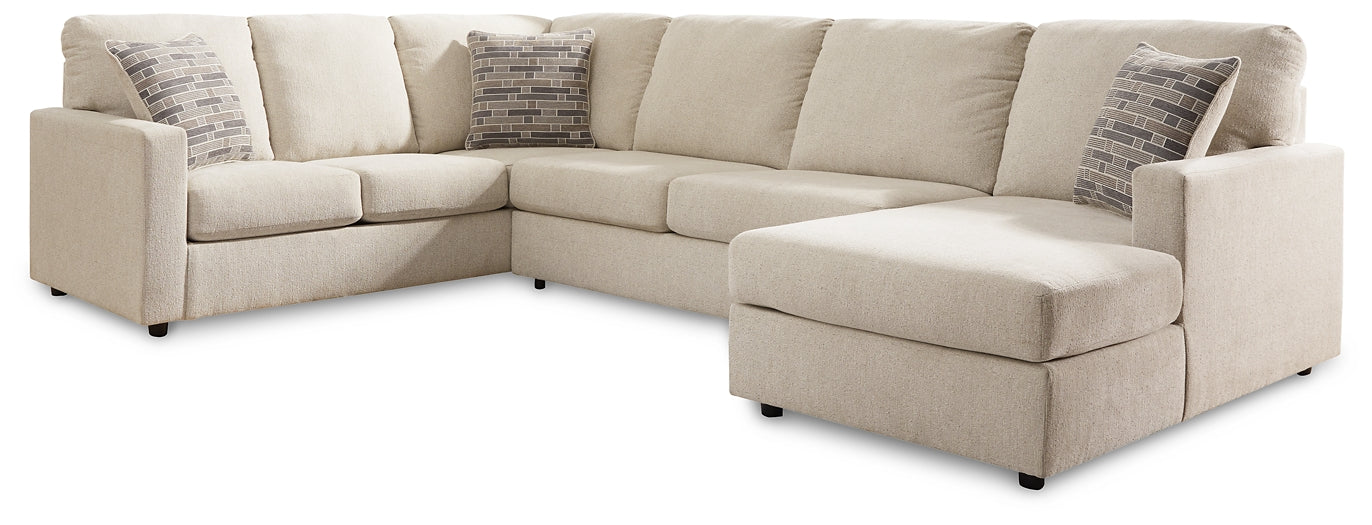 Edenfield 3-Piece Sectional with Ottoman Smyrna Furniture Outlet