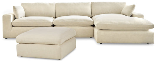 Elyza 3-Piece Sectional with Ottoman Smyrna Furniture Outlet