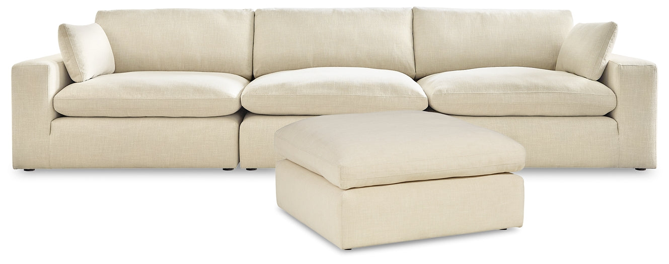 Elyza 3-Piece Sectional with Ottoman Smyrna Furniture Outlet