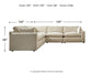 Elyza 5-Piece Sectional Smyrna Furniture Outlet