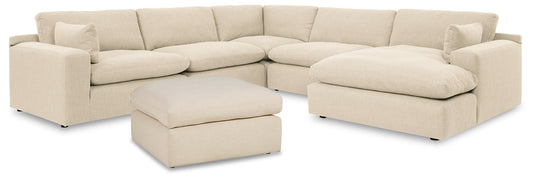 Elyza 5-Piece Sectional with Ottoman Smyrna Furniture Outlet