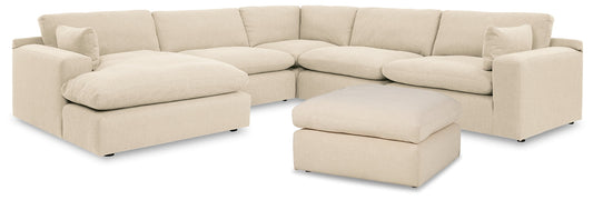 Elyza 5-Piece Sectional with Ottoman Smyrna Furniture Outlet