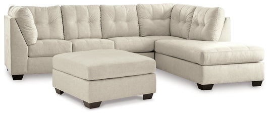 Falkirk 2-Piece Sectional with Ottoman Smyrna Furniture Outlet