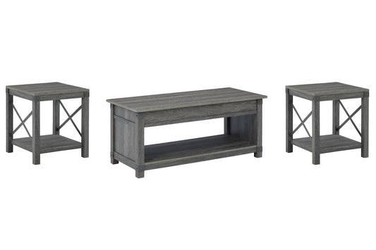 Freedan Coffee Table with 2 End Tables Smyrna Furniture Outlet