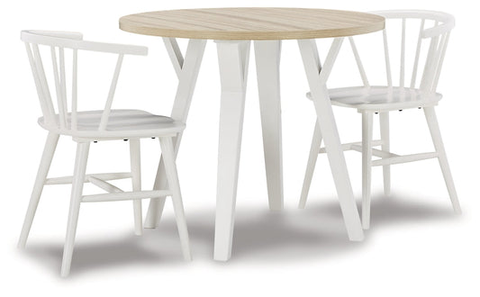 Grannen Dining Table and 2 Chairs Smyrna Furniture Outlet