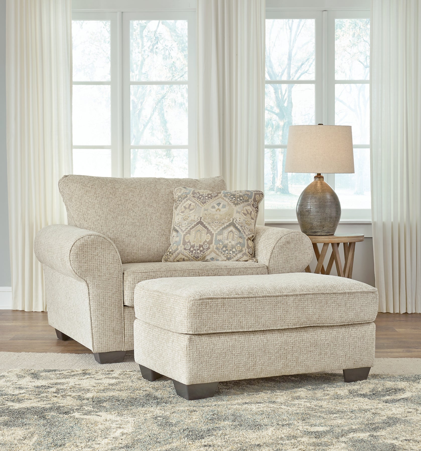 Haisley Sofa, Loveseat, Chair and Ottoman Smyrna Furniture Outlet