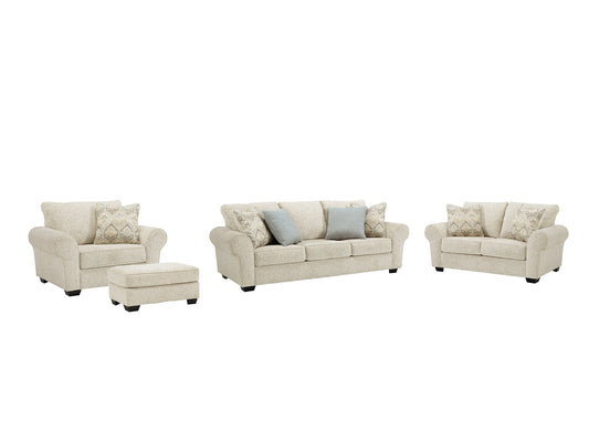 Haisley Sofa, Loveseat, Chair and Ottoman Smyrna Furniture Outlet