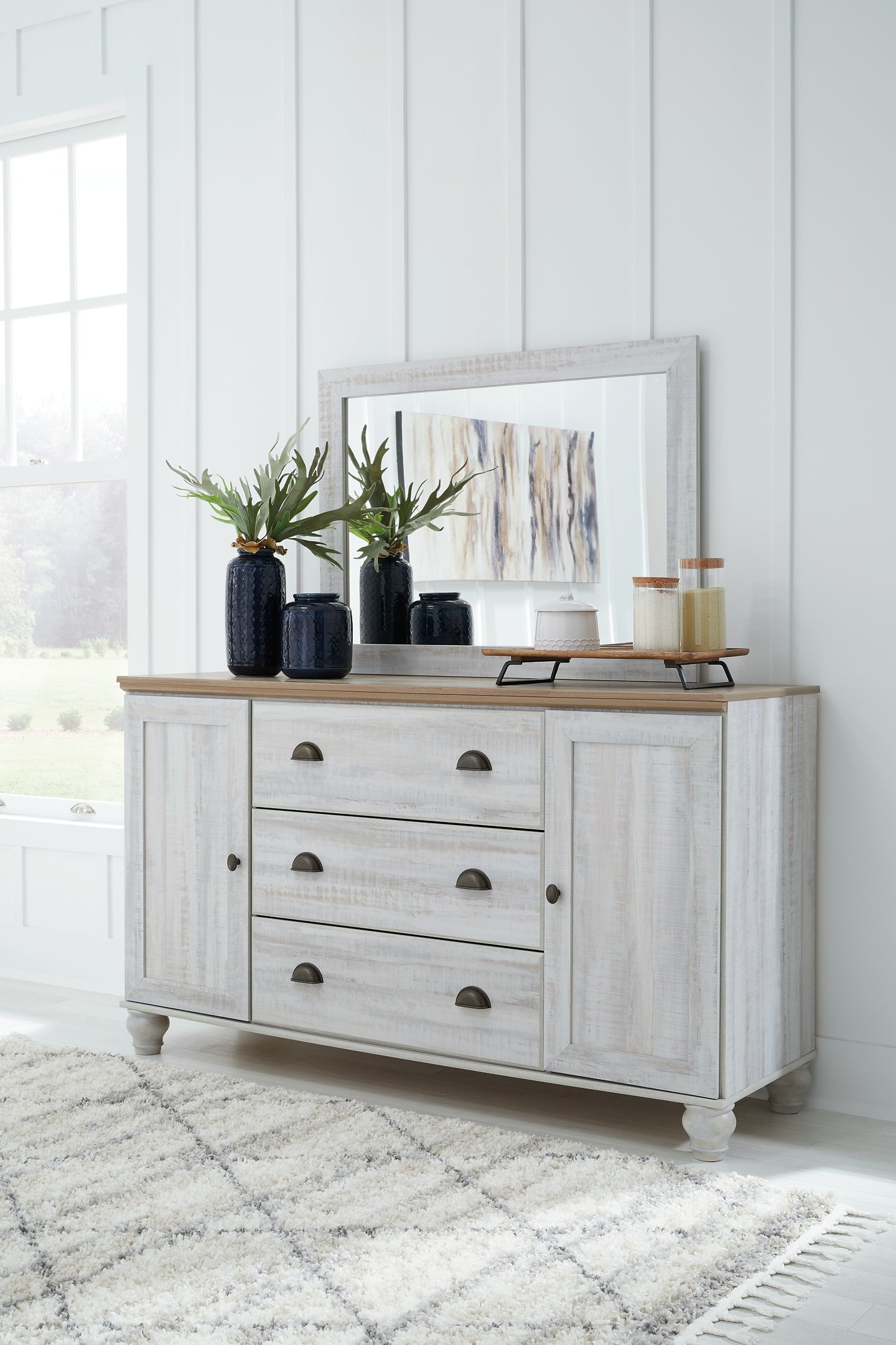 Haven Bay Dresser and Mirror Smyrna Furniture Outlet