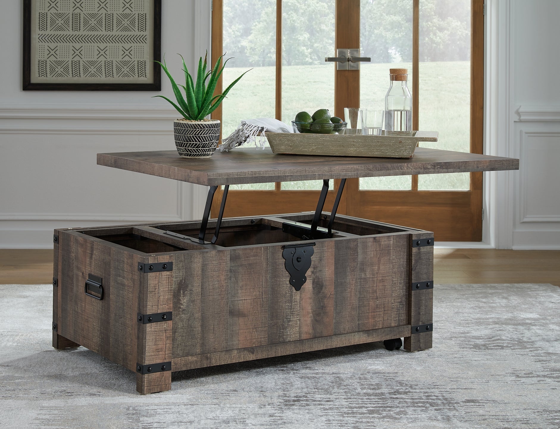 Hollum Coffee Table with 2 End Tables Smyrna Furniture Outlet