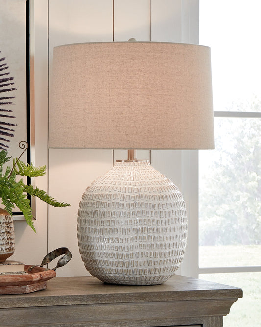 Jamon Ceramic Table Lamp (1/CN) Smyrna Furniture Outlet