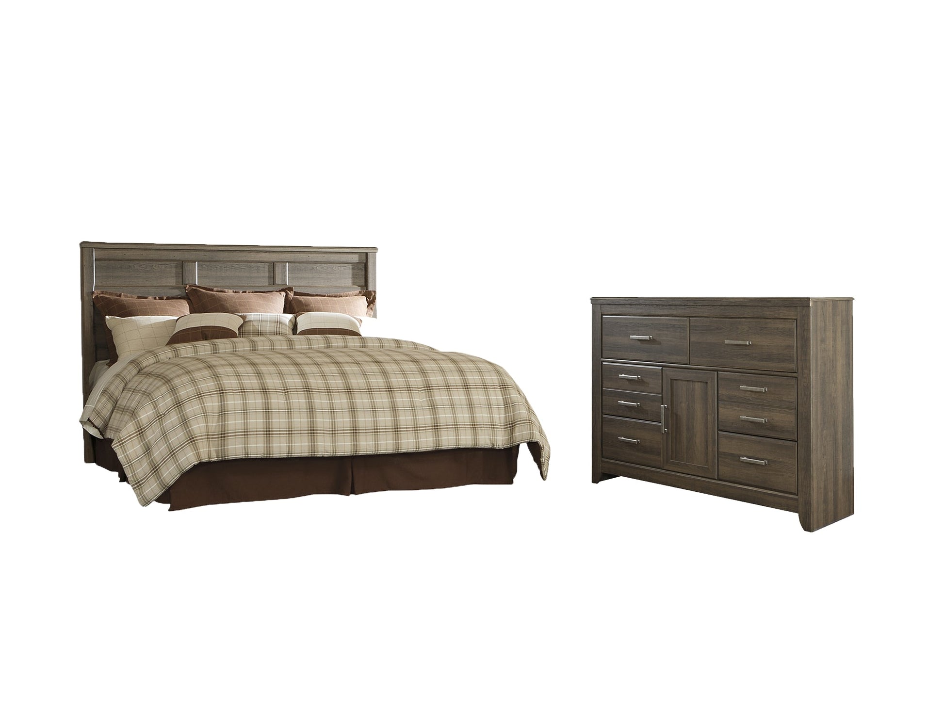 Juararo King/California King Panel Headboard with Dresser Smyrna Furniture Outlet