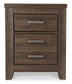 Juararo King Panel Bed with Mirrored Dresser and 2 Nightstands Smyrna Furniture Outlet