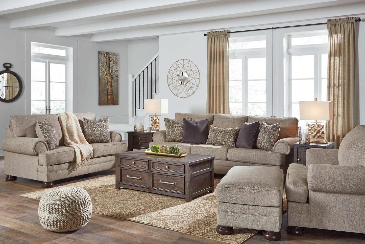 Kananwood Sofa, Loveseat, Chair and Ottoman Smyrna Furniture Outlet