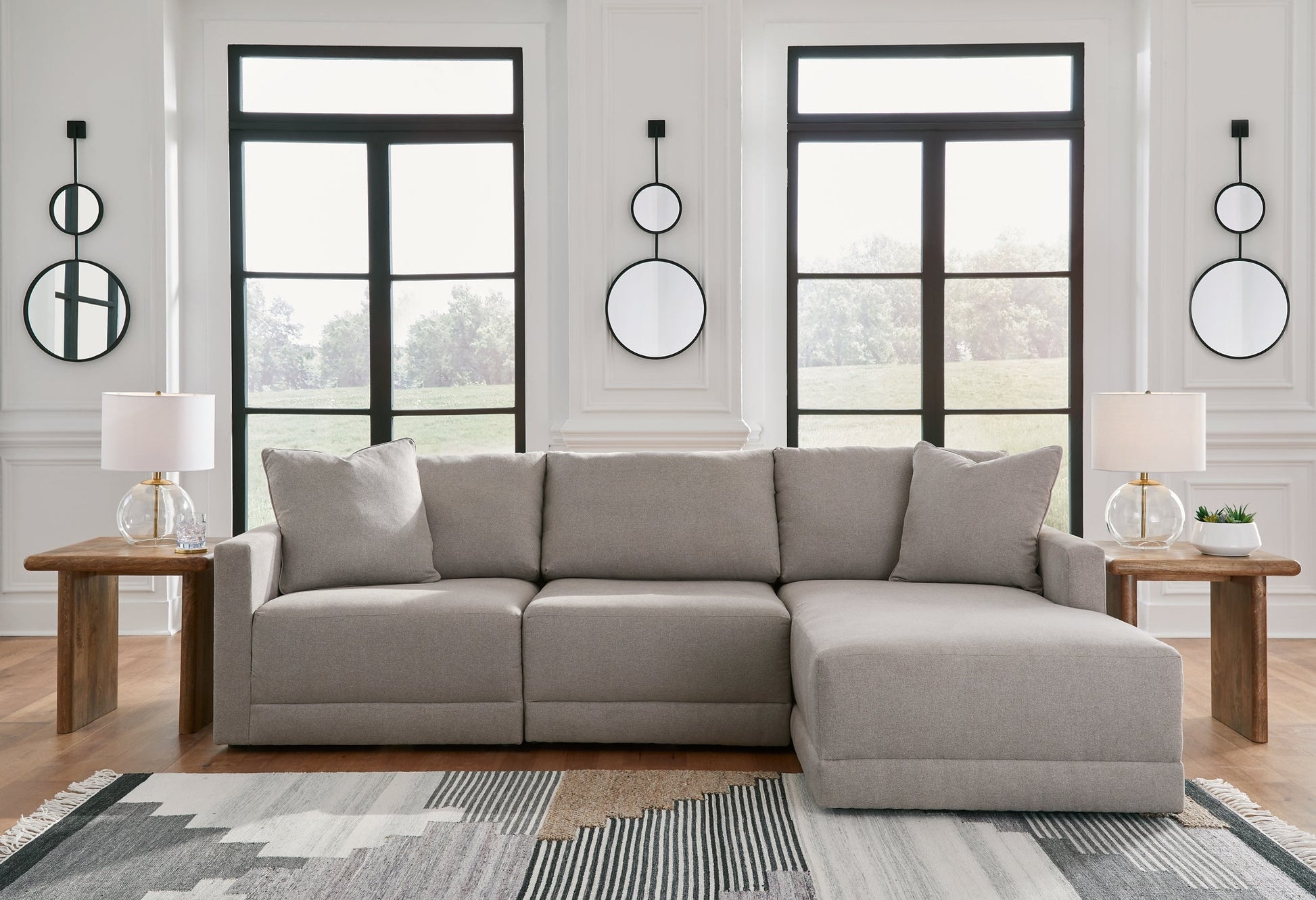 Katany 3-Piece Sectional with Ottoman Smyrna Furniture Outlet