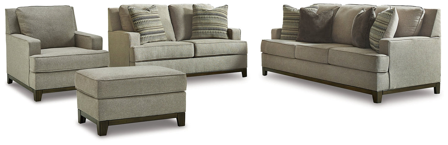 Kaywood Sofa, Loveseat, Chair and Ottoman Smyrna Furniture Outlet