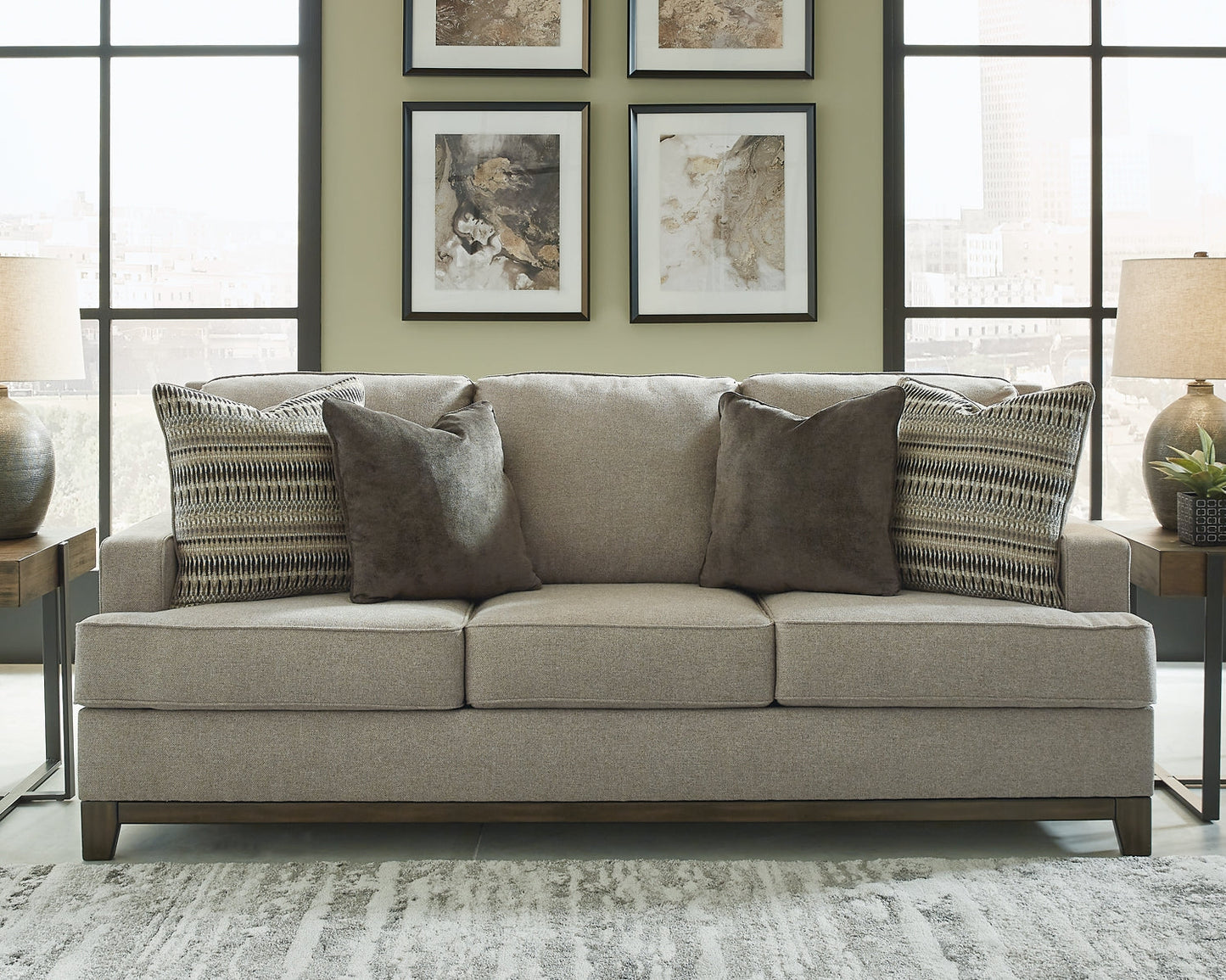 Kaywood Sofa, Loveseat, Chair and Ottoman Smyrna Furniture Outlet