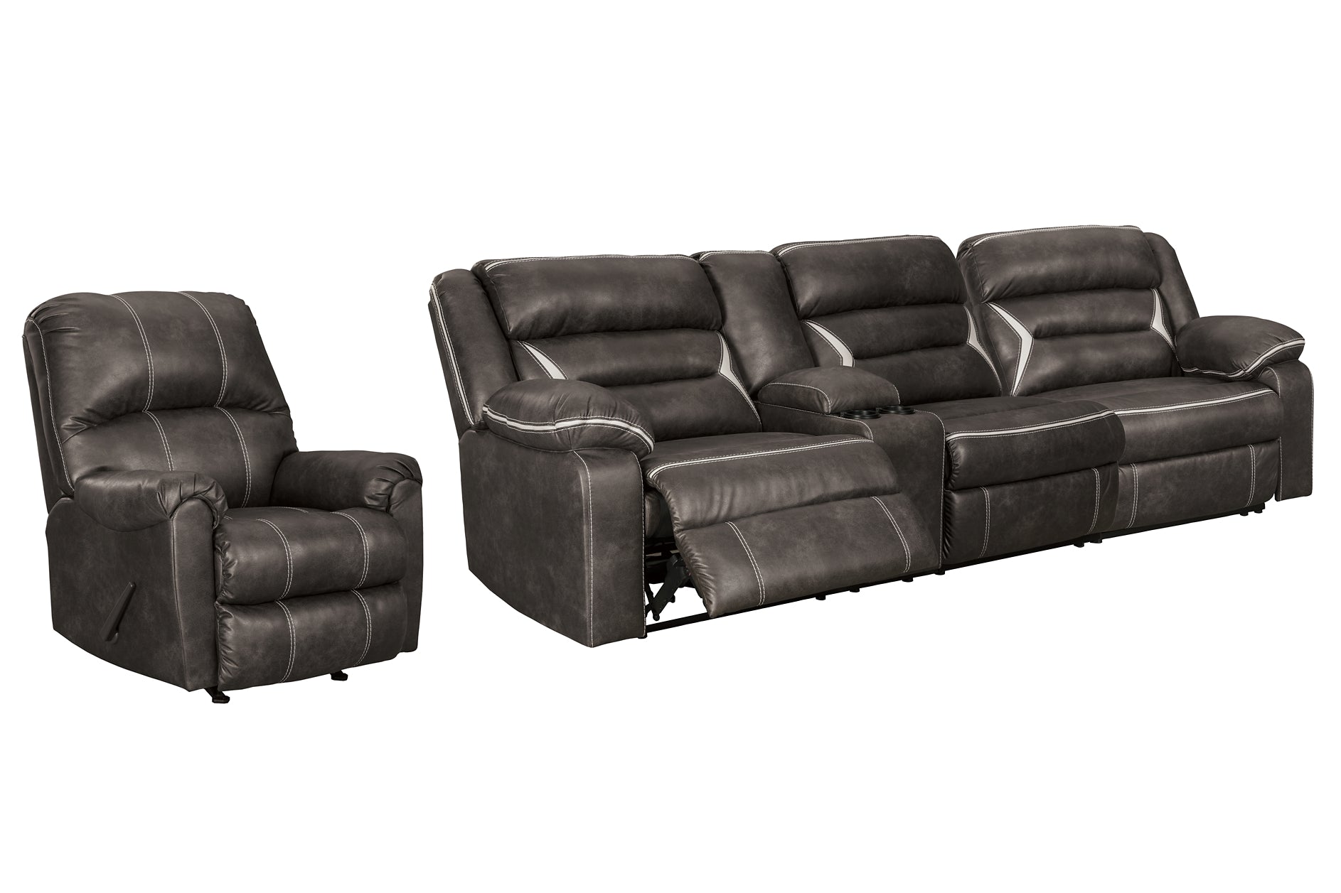 Kincord 2-Piece Sectional with Recliner Smyrna Furniture Outlet