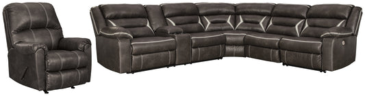 Kincord 4-Piece Sectional with Recliner Smyrna Furniture Outlet