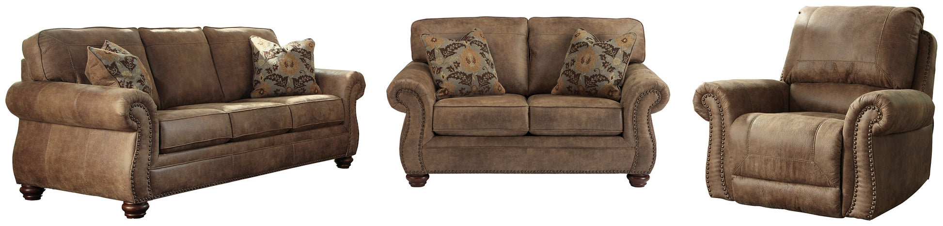 Larkinhurst Sofa, Loveseat and Recliner Smyrna Furniture Outlet