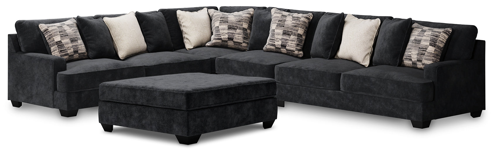 Lavernett 4-Piece Sectional with Ottoman Smyrna Furniture Outlet