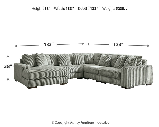 Lindyn 5-Piece Sectional with Ottoman Smyrna Furniture Outlet