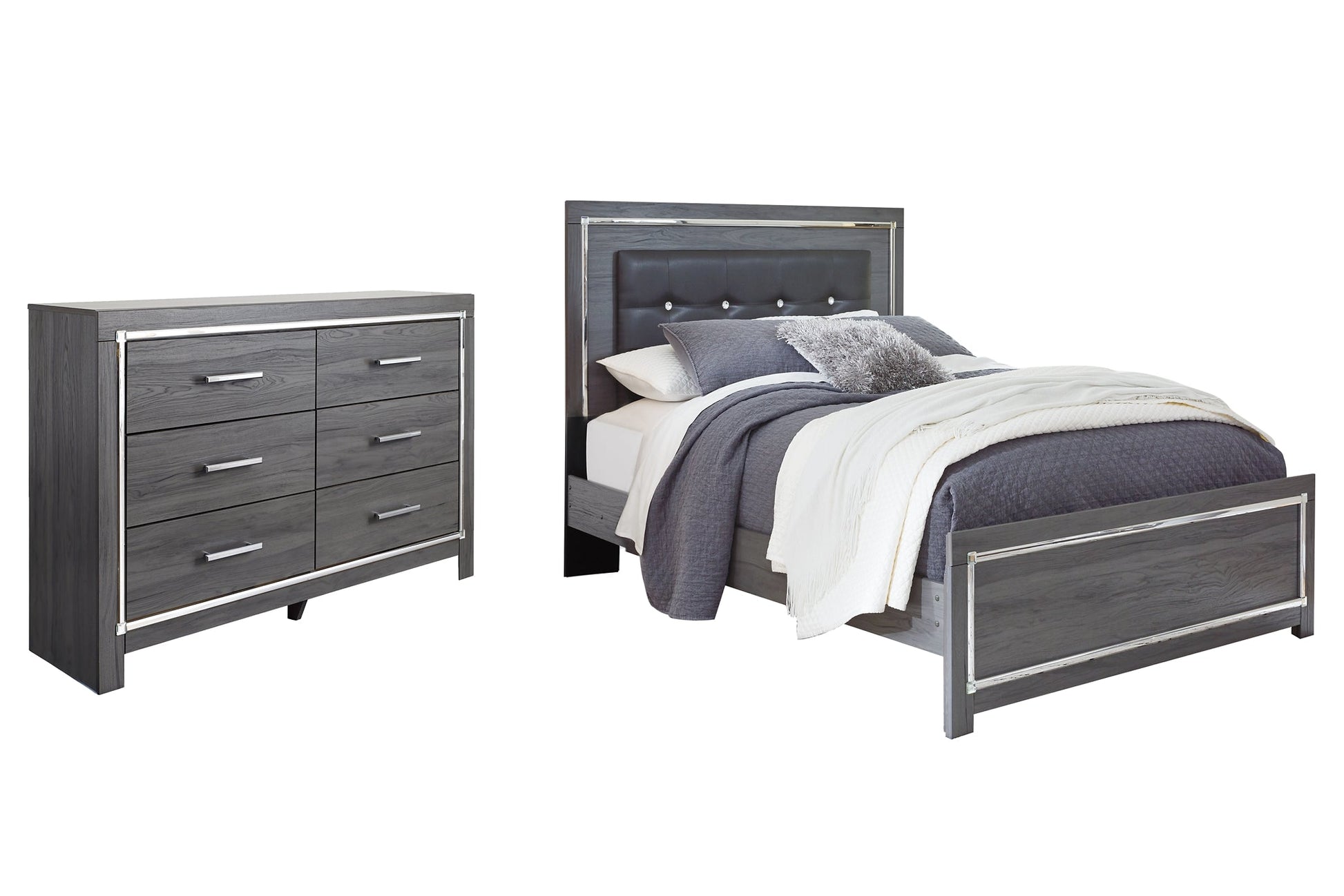 Lodanna Queen Panel Bed with Dresser Smyrna Furniture Outlet