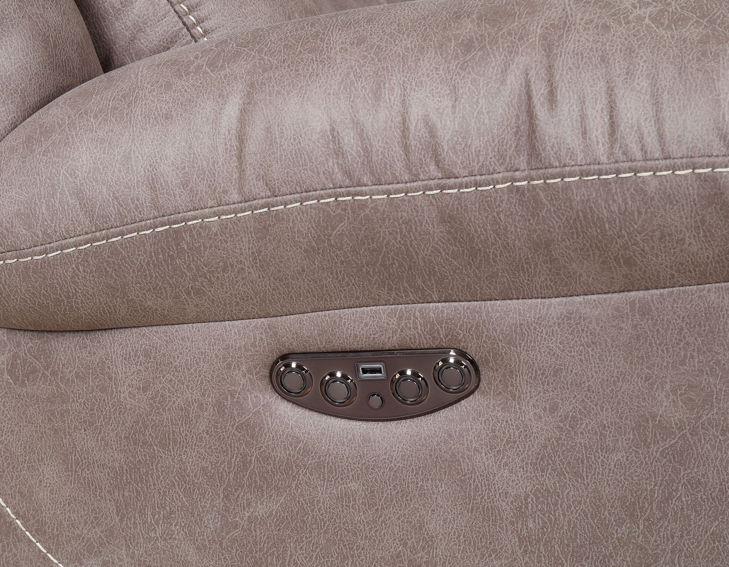 Aria Dual-Power Reclining Sofa, Desert Sand