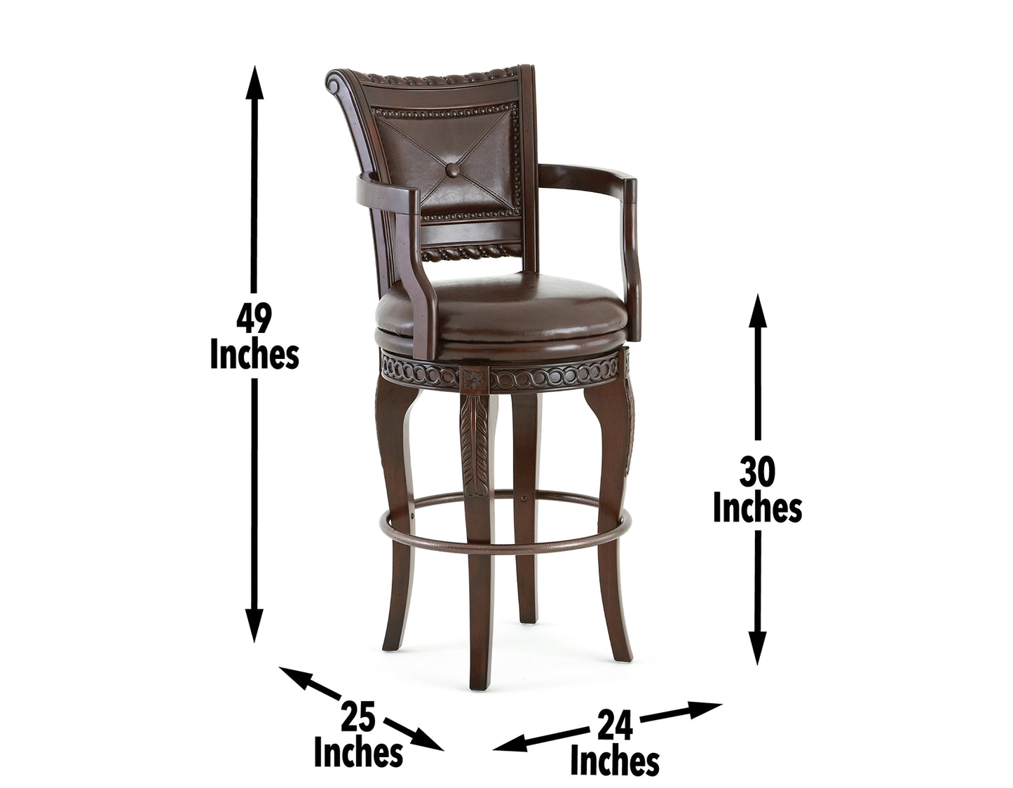 Antoinette 30″ Bar Stool,Swivel