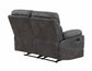 Rudger Manual Reclining Loveseat, Gray