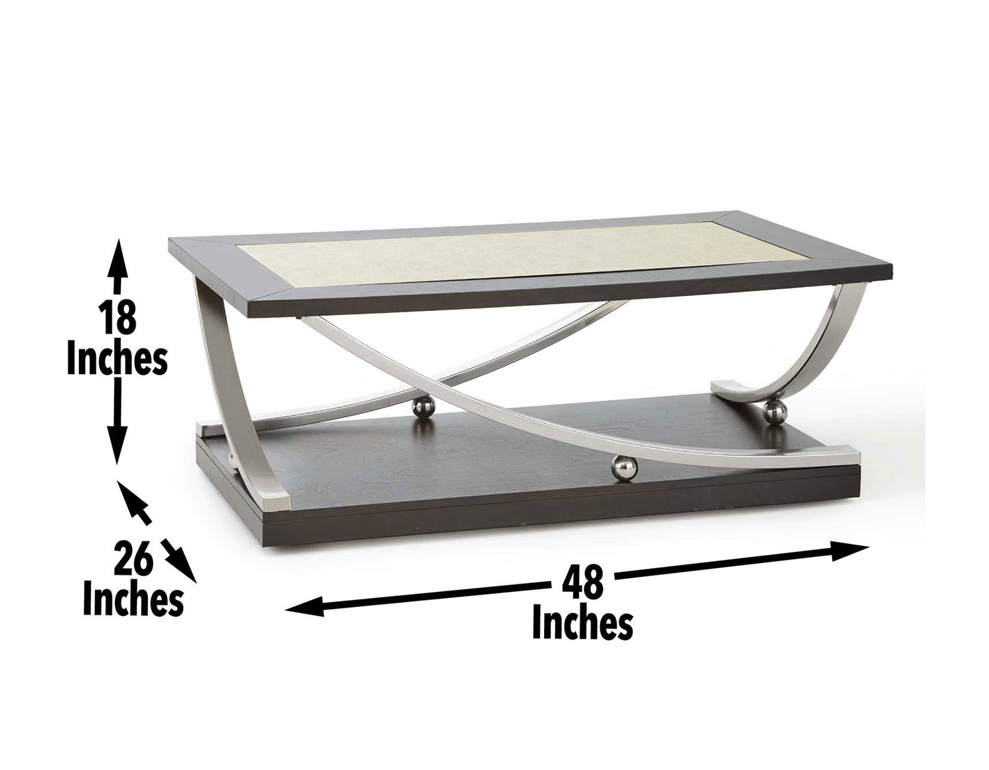 Ramsey Cocktail Table W/Casters