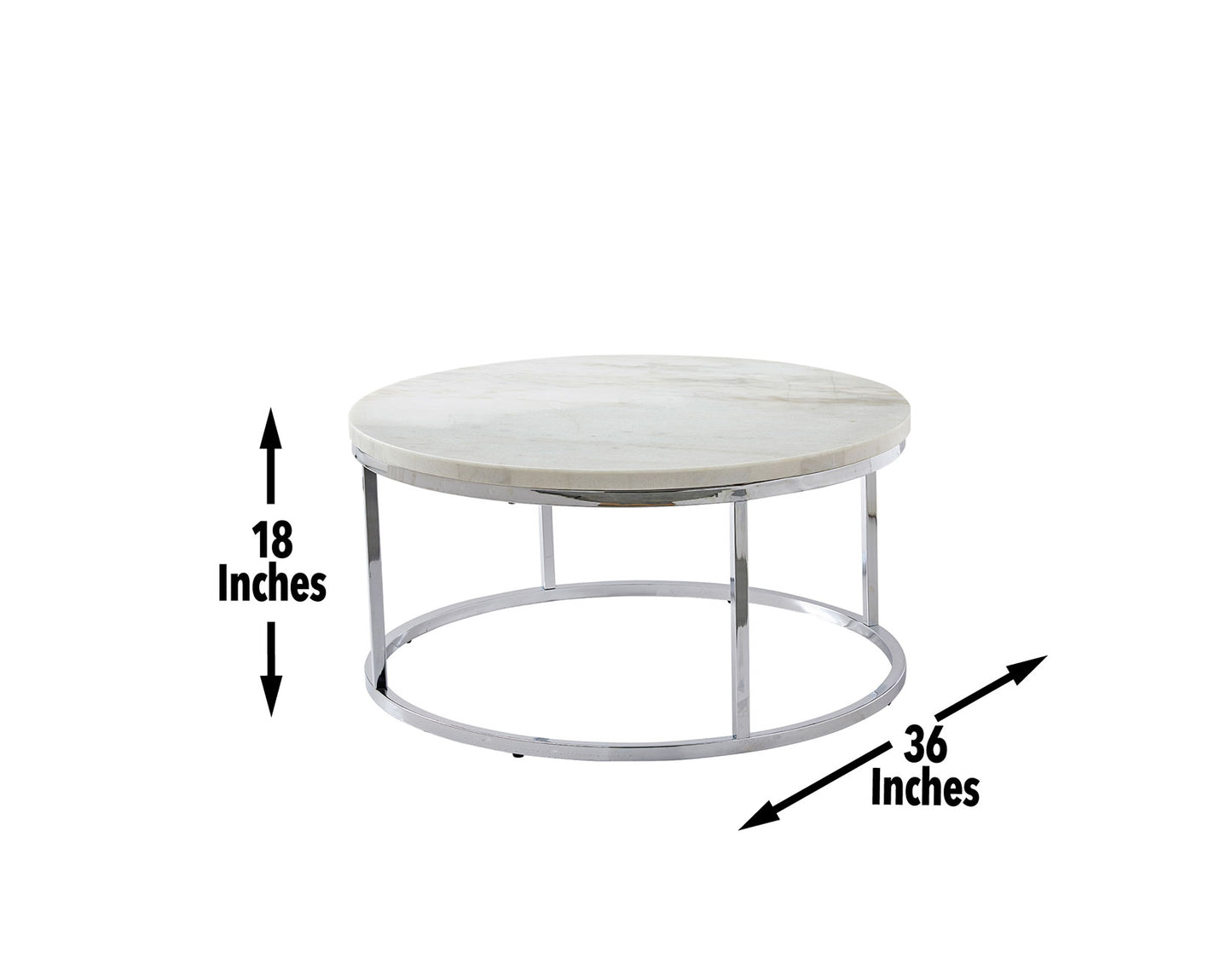 Echo 3-Piece Marble Top Set
(Cocktail & 2 End Tables)