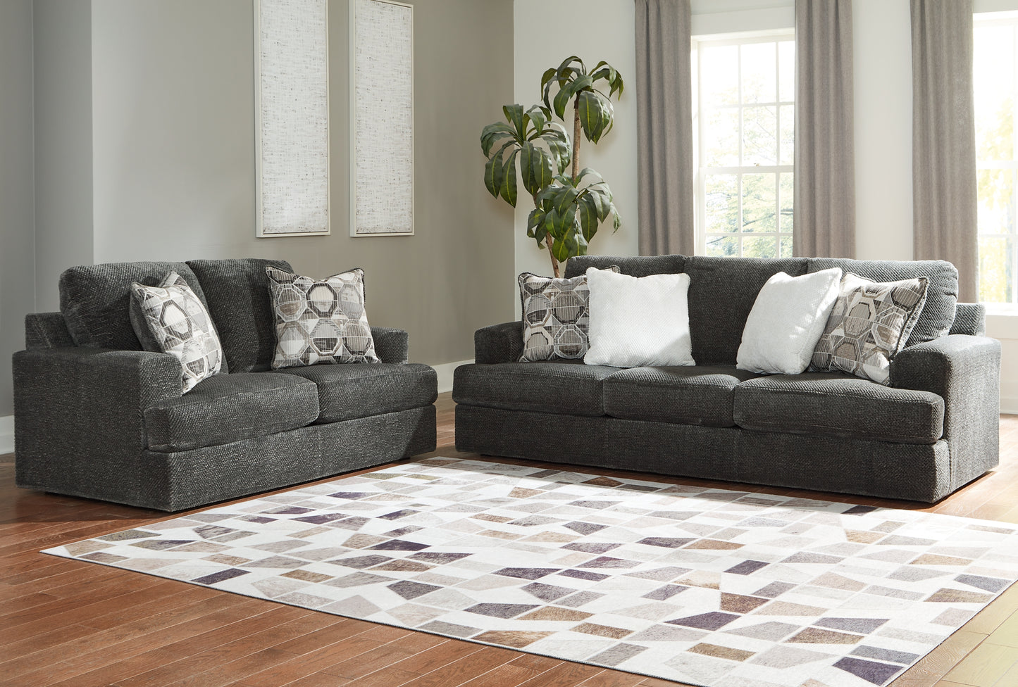 Karinne Sofa, Loveseat, Chair and Ottoman