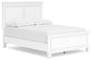 Fortman Full Panel Bed with Mirrored Dresser and Chest