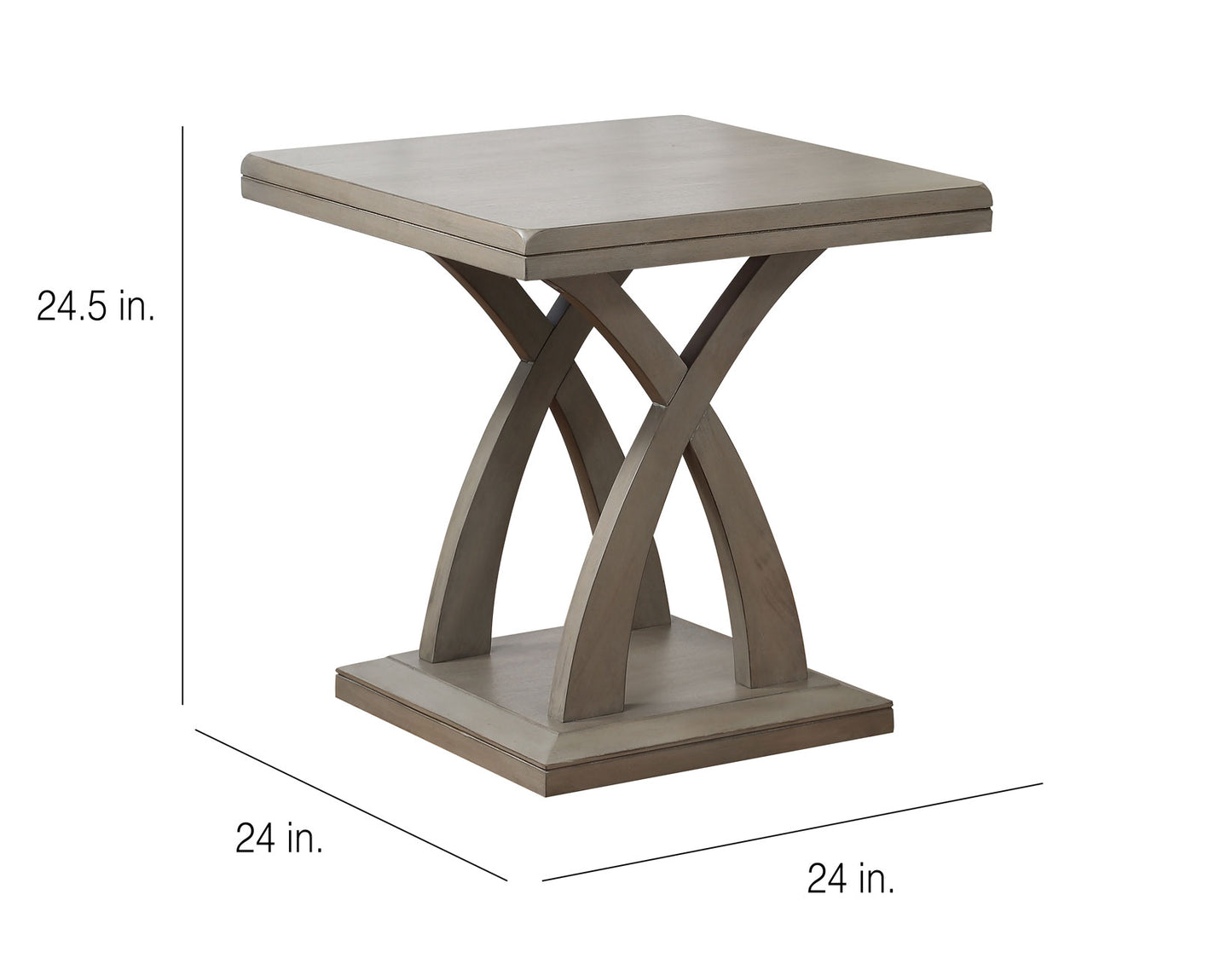 Jocelyn End Table, Grey