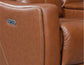 Natalia Dual-Power Reclining Console Loveseat, Coach