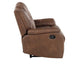 Katrine Manual Reclining Loveseat, Brown