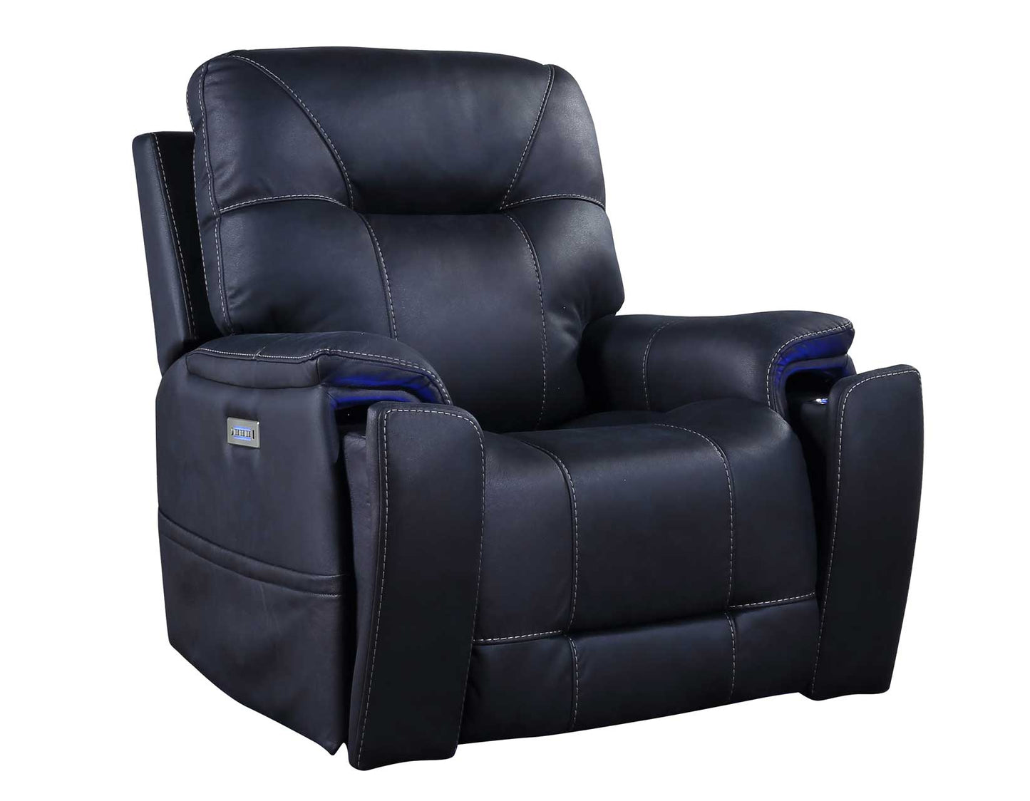 Lexington Triple-Power Media Recliner, Ocean Blue