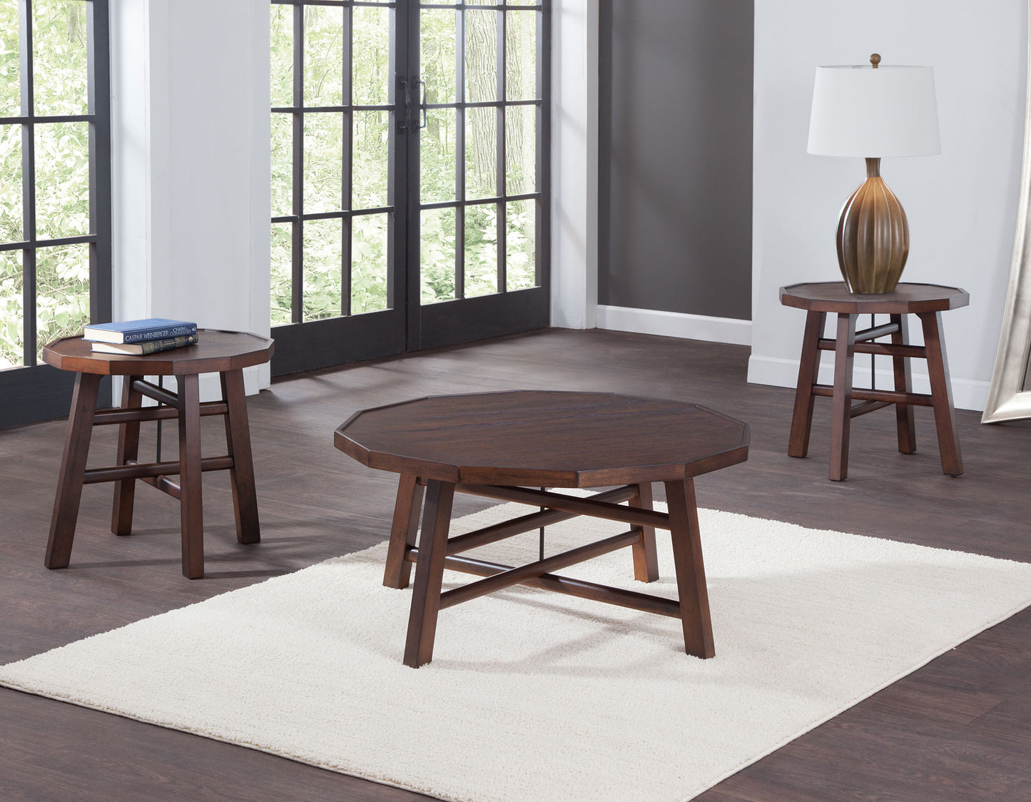 Paisley 3-Piece Occasional Set, Brown
(Cocktail Table & 2 End Tables)