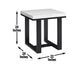 Lucca 3-Piece Marble Top Set(Cocktail & 2 End Tables)