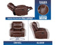 Keily Manual Swivel Glider Recliner, Brown