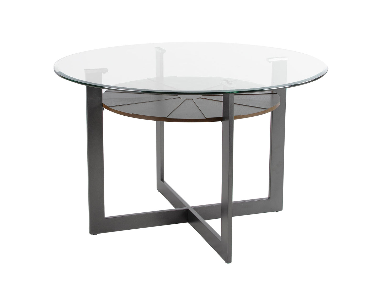 Olson 48 inch Round Glass Top Table