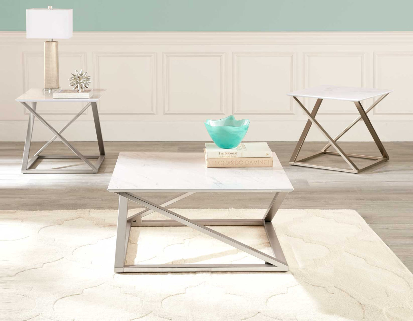 Zurich 3-Piece Occasional Set
(Cocktail Table & 2 End Tables)