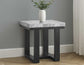 Lucca Gray Marble 3-Piece Table Set