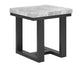 Lucca Gray Marble 3-Piece Table Set