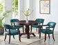 Tournament Game Table and Chairs, 6 Piece, Teal
(Table & 4 Captains Chairs)