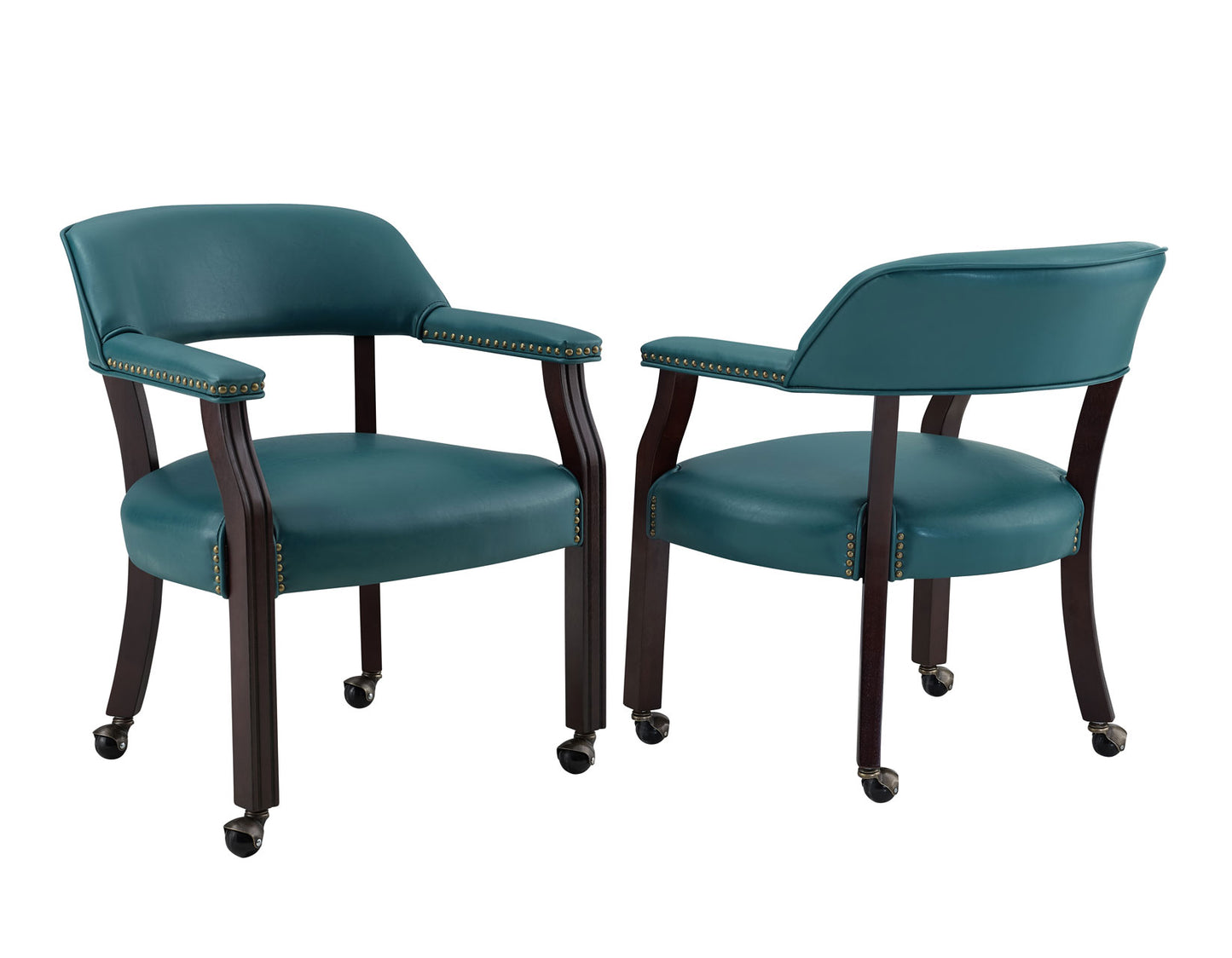 Tournament Game Table and Chairs, 6 Piece, Teal
(Table & 4 Captains Chairs)