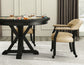 Rylie 6-Piece Game Dining Set, Black Finish